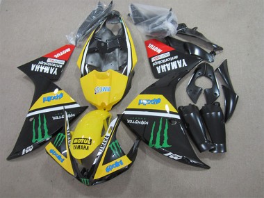 Carenado Moto R1 09-11 - Negro Amarillo Motul Monster
