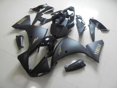 Carenado Moto R1 09-11 - Negro Mate Oro Pegatinas