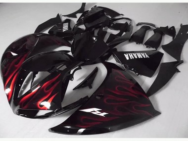 Carenado Moto R1 09-11 - Rojo Negro Llama