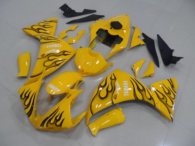 Carenado Moto R1 12-14 - Amarillo Negro Llama Carenado Moto R1 12-14 - Amarillo Negro Llama