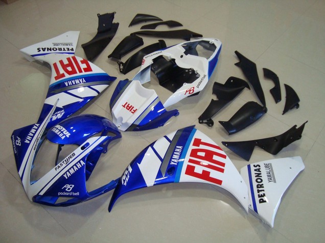 Carenado Moto R1 12-14 - Azul Blanco Fiat