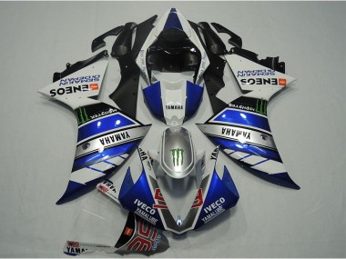 Carenado Moto R1 12-14 - Azul Blanco IVECO