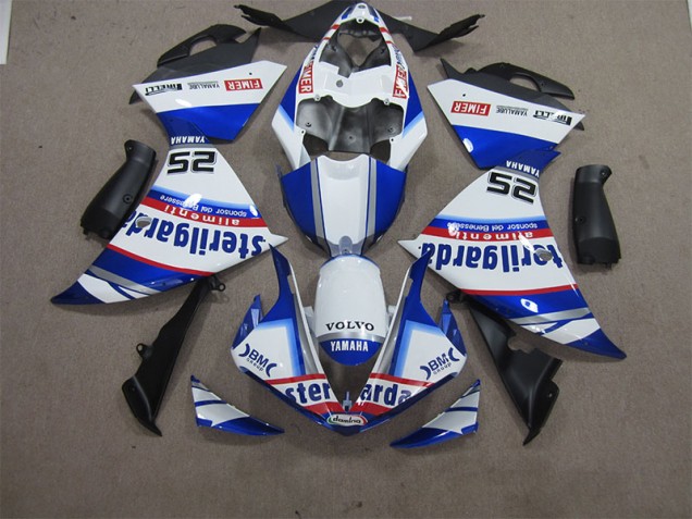 Carenado Moto R1 12-14 - Blanco Azul Volvo Sterilgarda 25 Carenado Moto R1 12-14 - Blanco Azul Volvo Sterilgarda 25