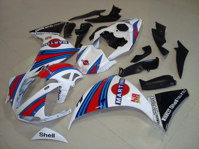 Carenado Moto R1 12-14 - Blanco Negro Martini Carenado Moto R1 12-14 - Blanco Negro Martini