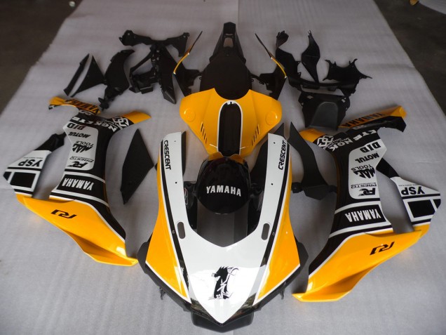 Carenado Moto R1 15-19 - Amarillo Blanco Negro Carenado Moto R1 15-19 - Amarillo Blanco Negro
