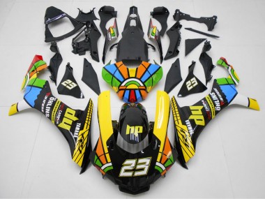 Carenado Moto R1 15-19 - Amarillo Negro 23