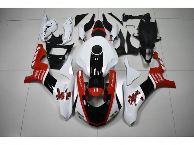 Carenado Moto R1 15-19 - Blanco Rojo Negro Carenado Moto R1 15-19 - Blanco Rojo Negro