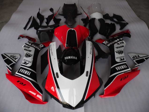 Carenado Moto R1 15-19 - Rojo Blanco Negro Carenado Moto R1 15-19 - Rojo Blanco Negro