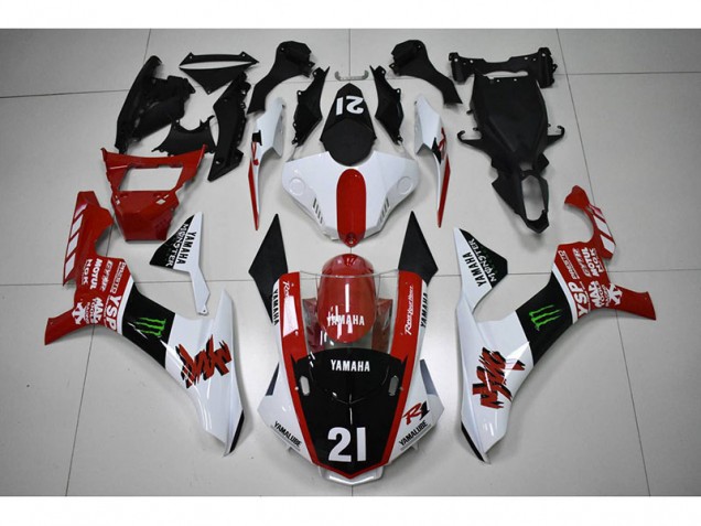 Carenado Moto R1 15-19 - Rojo Negro 21 Carenado Moto R1 15-19 - Rojo Negro 21