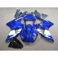 Carenado Moto R1 98-99 - Azul Blanco Calcomanía
