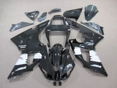 Carenado Moto R1 98-99 - Negro Blanco Calcomanía