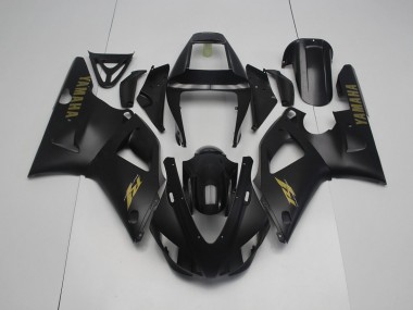 Carenado Moto R1 98-99 - Negro Mate Amarillo