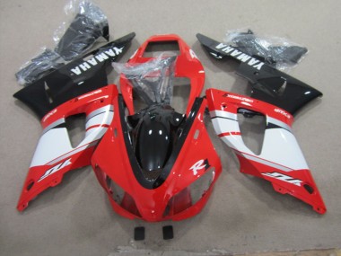 Carenado Moto R1 98-99 - Negro Rojo Blanco Calcomanía