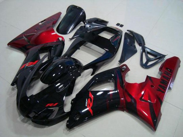 Carenado Moto R1 98-99 - Negro Rojo Carenado Moto R1 98-99 - Negro Rojo