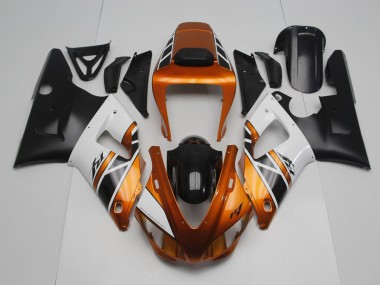 Carenado Moto R1 98-99 - Oro Blanco Negro