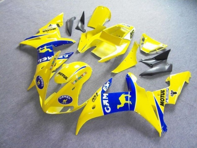 Carenado Moto R6 03-05 - Amarillo Azul Motul Camello