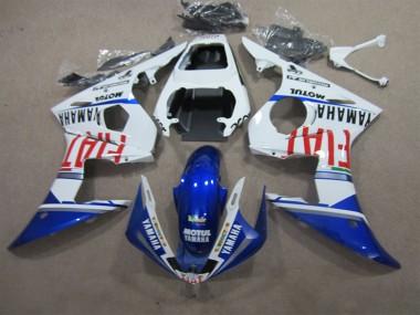 Carenado Moto R6 03-05 - Blanco Azul Motul Fiat