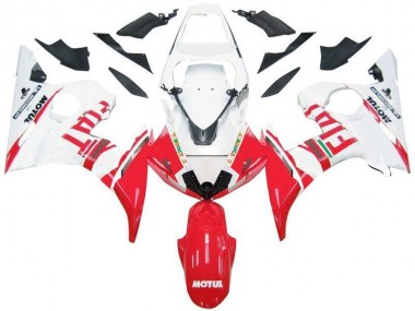 Carenado Moto R6 03-05 - Blanco Rojo Fiat