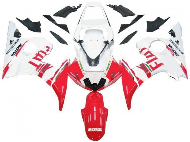 Carenado Moto R6 03-05 - Blanco Rojo Fiat