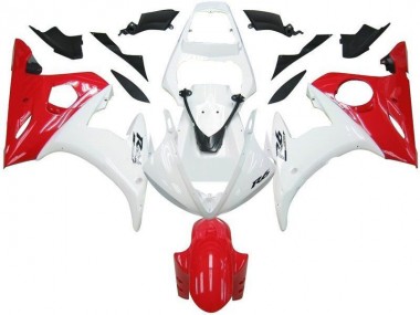 Carenado Moto R6 03-05 - Blanco Rojo
