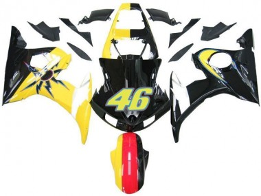 Carenado Moto R6 03-05 - Negro Amarillo No. 46