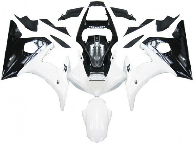 Carenado Moto R6 03-05 - Negro Blanco Carenado Moto R6 03-05 - Negro Blanco