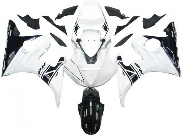 Carenado Moto R6 03-05 - Negro Blanco Tribal