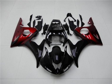 Carenado Moto R6 03-05 - Negro Rojo