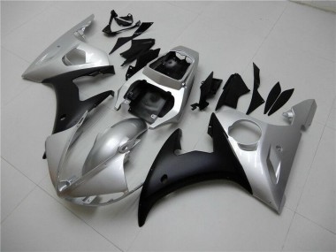 Carenado Moto R6 03-05 - Plata Negro