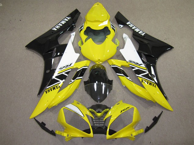 Carenado Moto R6 06-07 - Amarillo Negro Calcomanía
