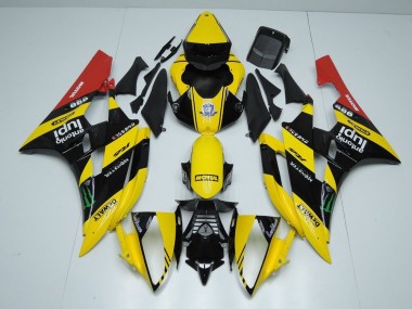Carenado Moto R6 06-07 - Amarillo Negro Monster