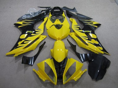Carenado Moto R6 08-16 - Amarillo Negro Llama