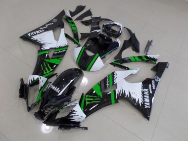 Carenado Moto R6 08-16 - Especial Blanco Verde Monster