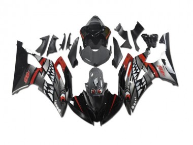 Carenado Moto R6 08-16 - Gris Rojo Tiburón
