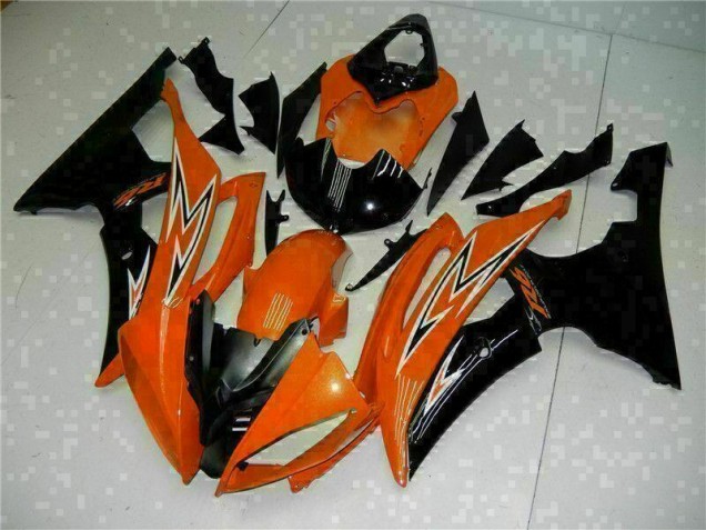Carenado Moto R6 08-16 - Naranja Negro Carenado Moto R6 08-16 - Naranja Negro