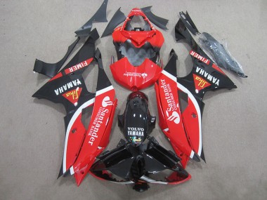 Carenado Moto R6 08-16 - Negro Rojo Blanco Santander