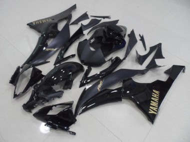 Carenado Moto R6 08-16 - Negro con Oro Pegatinas