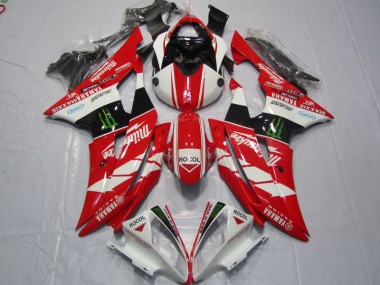 Carenado Moto R6 08-16 - Rojo Blanco Rocol