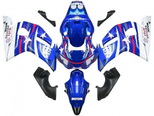 Carenado Moto R6 98-02 - Azul Blanco Estrella Fiat Carenado Moto R6 98-02 - Azul Blanco Estrella Fiat