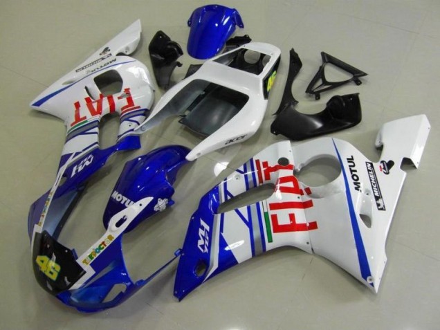 Carenado Moto R6 98-02 - Azul Blanco Fiat Carenado Moto R6 98-02 - Azul Blanco Fiat