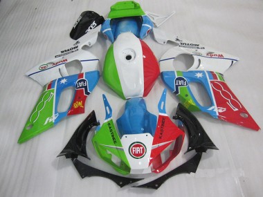 Carenado Moto R6 98-02 - Azul Rojo Fiat Kastinee