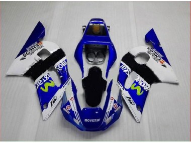 Carenado Moto R6 98-02 - Azul Verde Blanco