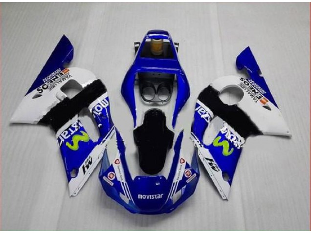 Carenado Moto R6 98-02 - Azul Verde Blanco Carenado Moto R6 98-02 - Azul Verde Blanco