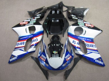 Carenado Moto R6 98-02 - BM FIMER VOLVO Azul Blanco Negro