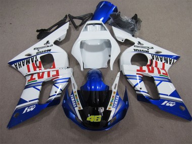 Carenado Moto R6 98-02 - Blanco Azul Fiat 46