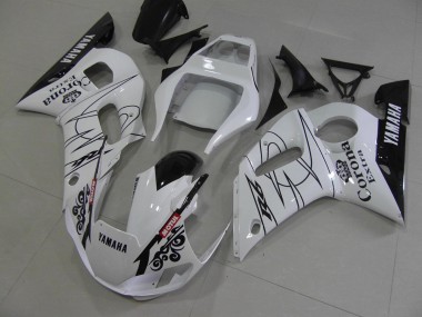 Carenado Moto R6 98-02 - Blanco Negro Corona