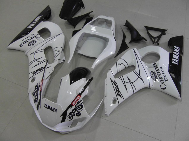 Carenado Moto R6 98-02 - Blanco Negro Corona