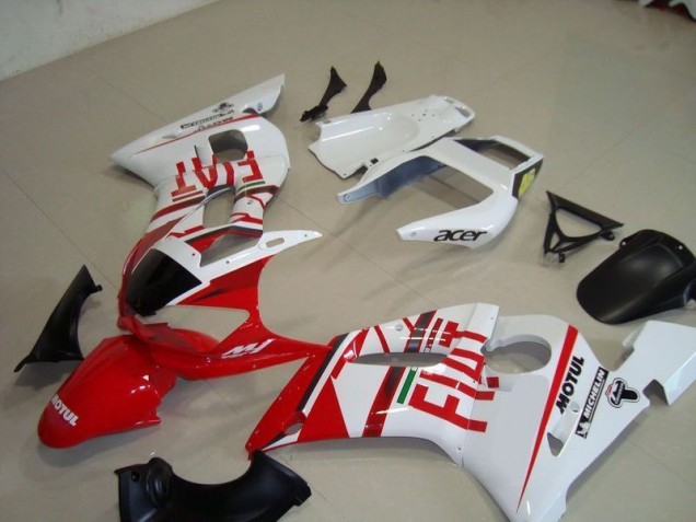 Carenado Moto R6 98-02 - Blanco Rojo Fiat Motul Acer Carenado Moto R6 98-02 - Blanco Rojo Fiat Motul Acer