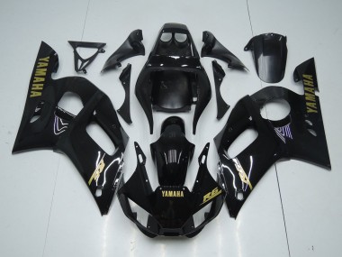 Carenado Moto R6 98-02 - Brillante Negro Oro Pegatinas