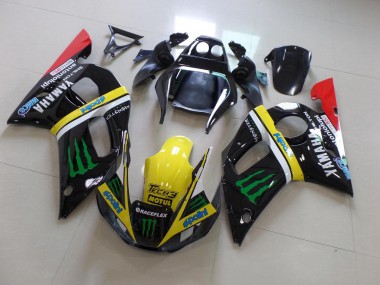 Carenado Moto R6 98-02 - Negro Amarillo Monster